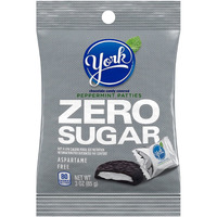 York Zero Sugar Chocolate Peppermint Patties, Candy Bags, 3 Oz (12 Count)