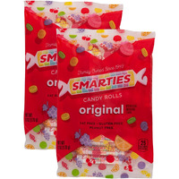 Smarties Candy Rolls Original Flavor Gluten Free & Vegan Delight | Classic Sweetness From Family Owned Since 1949 Peanut Free, Dairy Free & Allergen Free | Perfect Yummy Treat - 6 Ounce Pack Of 2