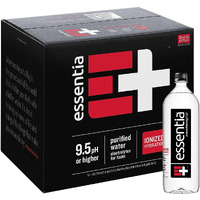 Essentia Water, Ionized And Alkaline Hydration, Mineral Infused With 9.5 Ph Or Higher, Electrolytes For Taste, Pure Drinking Water, 50.7 Fl Oz (Pack Of 12)