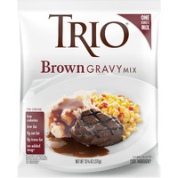 Trio Gravy Mix, Brown Gravy, Holiday Roasts, Dehydrated, Just Add Water, 13.37 Oz Bag