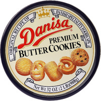 Danisa Butter Cookies In Tin, 32 Oz