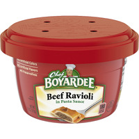 Chef Boyardee Beef Ravioli In Pasta Sauce, Microwave Food, 7.5 Oz Microwaveable Bowl (12 Bowls)