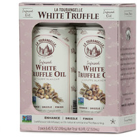La Tourangelle White Truffle Oil, Complex Gourmet Earthy Flavor For Drizzling Over Pasta, Popcorn, Vegetables, Potatoes, Soup And More, Gift Set, 8.45 Fl Oz (Set Of 2)