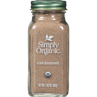 Simply Organic Cardamom, 2.82 Ounce, Certified Organic & Kosher, Aromatic, Subtly Spicy-Sweet, No Eto, Non Irradiated