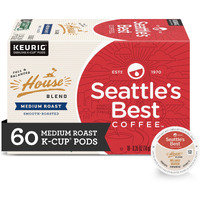 Seattle's Best Coffee House Blend Medium Roast Single Cup Coffee For Keurig Brewers, 10 Count (Pack Of 6)