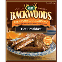 Lem Products Backwoods Hot Breakfast Fresh Sausage Seasoning, Ideal For Wild Game And Domestic Meat, Seasons Up To 25 Pounds Of Meat, 8.3 Ounce Packet