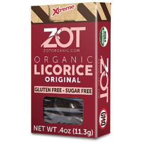 Zot 100% Organic Licorice, Original, 0.4 Ounce (Pack Of 6), Dark Brown, Black, (Kkppoa25607)