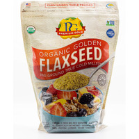 Premium Gold Organic Ground Flax Seed | High Fiber Food | Omega 3 | 4 Pounds