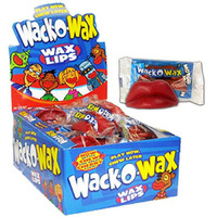 Wax Lips Candy, Cherry Flavor 24 Pk.(12Oz)