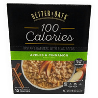 Better Oats Instant Oatmeal Apples & Cinnamon 9.8 Ounce ( Pack Of 3 )