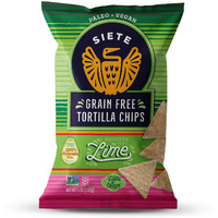 Siete Lime Grain Free Tortilla Chips, 5 Oz Bags (1 Pack)