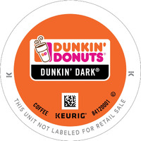Dunkin Donuts Dark Roast (Midnight) Coffee K-Cups For Keurig K Cup Brewers (32) - Packaging May Vary