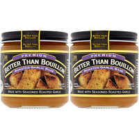 Better Than Bouillon Premium Roasted Garlic Base, Made With Seasoned Roasted Garlic, 38 Servings Per Jar, 8 Ounce (Pack Of 2)