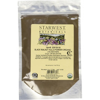 Starwest Botanicals Black Walnut Hull Powder Wildcrafted, 4 Ounces
