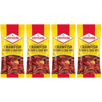 Louisiana Fish Fry Products Crawfish, Shrimp & Crab Boil Seasoning - Spicy & Delicious Seafood Powder Complete Seasoning - Low Salt Cajun Seasoning 16 Oz (Pack Of 4)