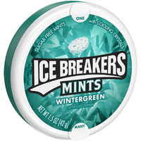 Ice Breakers Mints Wintergreen, Sugar Free, 1.5-Ounce Tins (Pack Of 16)
