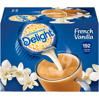 International Delight, French Vanilla, Single-Serve Coffee Creamers, 192 Count (Pack Of 1), Shelf Stable Non-Dairy Flavored Coffee Creamer, Great For Home Use, Offices, Parties Or Group Events