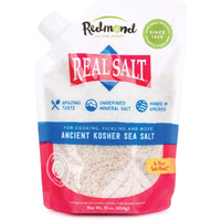 Redmond Real Sea Salt - Natural Unrefined Gluten Free Kosher, 16 Ounce Pouch (1 Pack)
