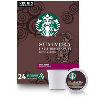 Starbucks Sumatra Single Serve K-Cup Pods For Keurig Brewers, 24 Count
