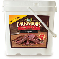 Lem Products Backwoods Original Jerky Seasoning, Ideal For Wild Game And Domestic Meat, Seasons Up To 100 Pounds Of Meat, 4 Pound, 5.5 Ounce Bucket With Pre-Measured Cure Packet Included