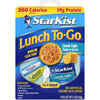 Starkist Lunch To-Go Chunk Light Mix Your Own Tuna Salad, 4.1 Ounce Kit, 12 Pack
