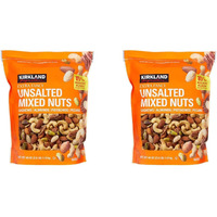 Kirkland Signature Qnkdqk Extra Fancy Unsalted Mixed Nuts 2.5 (Lb), 2 Pack Of 40 Ounce, 99451458768