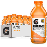 Gatorlyte Rapid Rehydration Electrolyte Beverage, Orange, 20Oz Bottles (12 Pack)