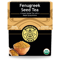 Buddha Teas Organic Fenugreek Seed Tea - Ou Kosher, Usda Organic, Ccof Organic, 18 Bleach-Free Tea Bags