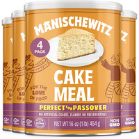 Manischewitz Cake Meal, Canister, Passover,16-Ounces (Pack Of4)