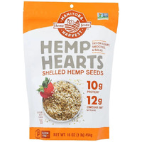 Manitoba Harvest Hemp Hearts Raw Shelled Hemp Seeds, 1Lb; With 10G Protein & 12G Omegas Per Serving, Non-Gmo, Gluten Free - Packaging May Vary