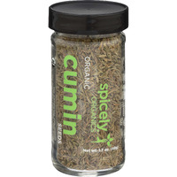 Spicely Organic Cumin Seeds Whole 1.70 Ounce Jar Certified Gluten Free