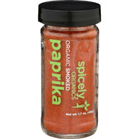 Spicely Organic Paprika Smoked Powder 1.70 Ounce Jar Certified Gluten Free