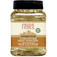 Pride Of India - Coriander Seed Powder - Authentic Indian Spice - Freshly Packed Gourmet Spice - Must Ingredient In Indian & Middle Eastern Cuisines - Easy To Store - 6Oz. Medium Dual Sifter Jar