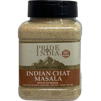 Pride Of India - Indian Chat Masala Seasoning Spice - Ideal For Savory Dishes - Perfect Seasoning For Drinks/Salads/Fruits - Preservatives Free - Easy To Store - 8Oz. Medium Dual Sifter Jar