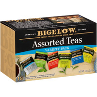 Bigelow Tea Assorted Black And Green Teas Variety Pack, Caffeinated, 18 Count (Pack Of 6), 108 Total Tea Bags (Packaging And Flavor Assortment May Vary)