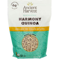 Ancient Harvest Organic Quinoa, Harmony Blend, 23 Ounce, Gluten Free, Non-Gmo, Vegan, Organic Pre-Rinsed 3-Variety Quinoa Blend, High In Protein, Iron, Potassium, Folate, Omega-3S
