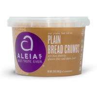 Aleias Best. Taste. Ever. Plain Bread Crumbs - 13 Oz / 1 Pack - Authentic Taste, Breading For Gluten Free Recipes, Certified Gluten Free, Non-Gmo, Dairy Free, Low Sodium, Kosher