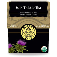 Buddha Teas Organic Milk Thistle Tea - Ou Kosher, Usda Organic, Ccof Organic, 18 Bleach-Free Tea Bags