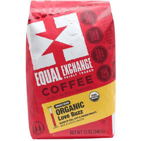 Equal Exchange Love Buzz Blend Organic Coffee Bean, 12-Ounce Package