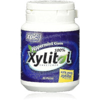 Epic Dental Gum,Ppprmnt,Xylitol Swtnd, 50 Ct