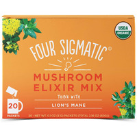 Four Sigmatic Four Sigmatic Organic Mushroom Elixir Mix With Lion's Mane And Antioxidants For Concentration + Focus, Vegan, Paleo, 0.1 Ounce (20 Count)