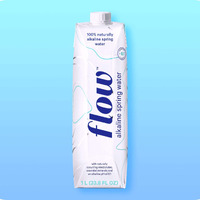 Flow Alkaline Spring Water, 100% Naturally Alkaline,1L (Pack Of 6)