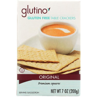 Glutino Table Crackers 7-Ounce Boxes (Pack Of 12)