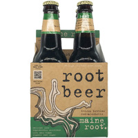 Maine Root Soda Root Beer Sweeten, 48 Fl Oz, 4 Ct