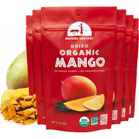 Mavuno Harvest Mango Dried Fruit Snacks | Unsweetened Organic Dried Mango Slices | Gluten Free Healthy Snacks For Kids And Adults | Vegan, Non Gmo, Direct Trade | 2 Ounce, Pack Of 6