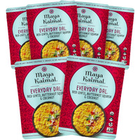 Maya Kaimal - Organic Indian Everyday Dal - Red Lentil 10Oz - Fully Cooked With Butternut Squash And Coconut - Vegan - Microwavable - Ready To Eat Meals- Pack Of 6