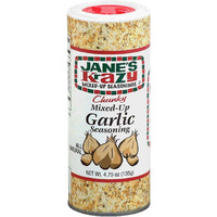 Jane's Krazy Chunky Mixed-Up Garlic Seasoning, 4.75 Ounce (Packing May Vary)