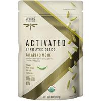 Living Intentions Organic Sprouted Sunflower Seeds: Jalapeno Mojo - Nongmo - Gluten Free - Vegan - Paleo - Kosher - 8 Ounce Unit