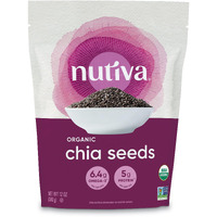 Nutiva Organic Premium Raw Black Chia Seeds, 12 Oz, Usda Organic, Non-Gmo, Whole 30 Approved, Vegan, Gluten-Free & Keto, Nutrient-Dense Seeds With 3G Protein & 5G Fiber For Salads, Yogurt & Smoothies