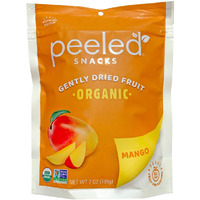 Peeled Snacks Organic Dried Fruit, Mango, 7Oz. -Healthy, Vegan Snacksfor On-The-Go, Lunch And More